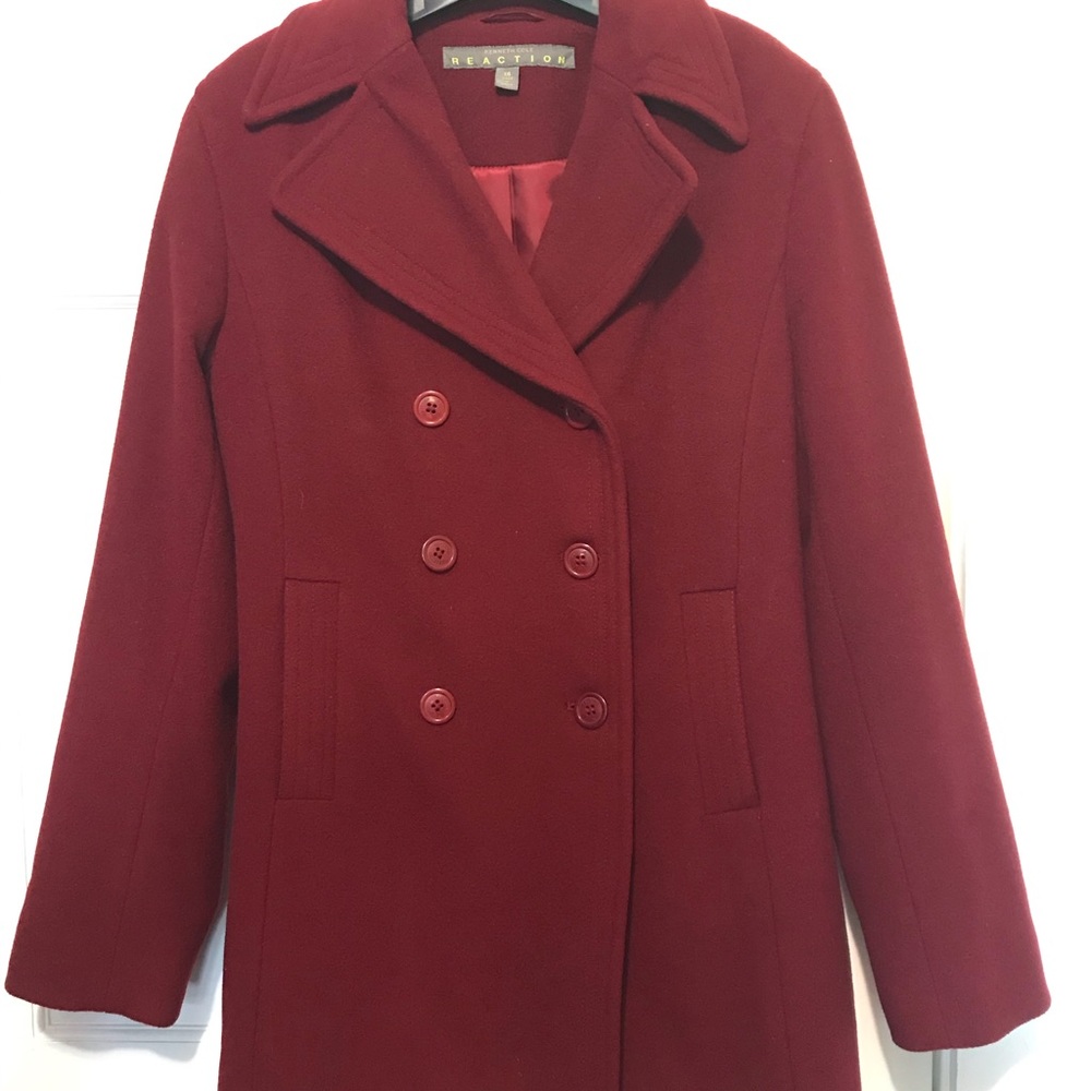 Burgundy Peacoat